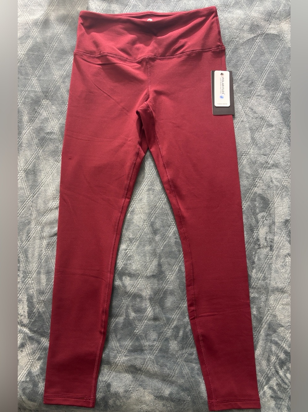90 Degree By Reflex Burgundy High-Waist Leggings